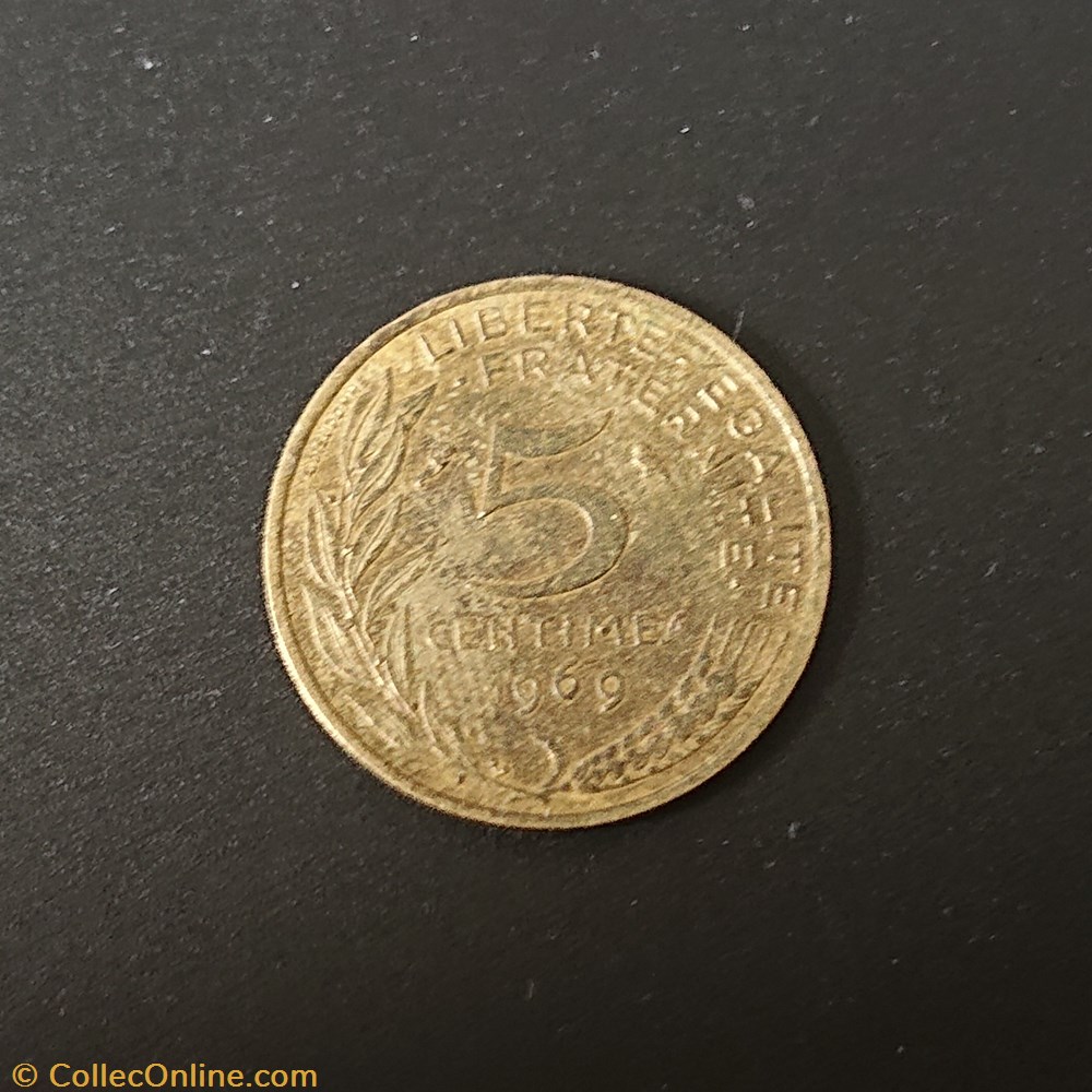 monnaie france a moderne 5 centimes 1969