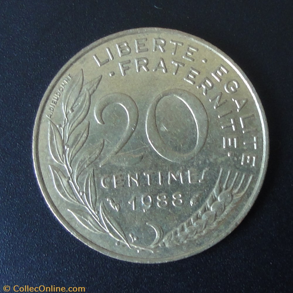 20 centimes 1988 monnaie france a moderne 20 centimes 1988
