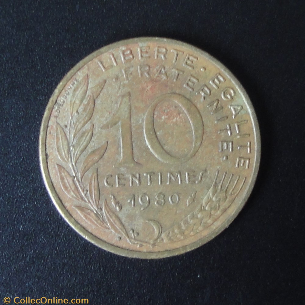 monnaie france a moderne 10 centimes 1980