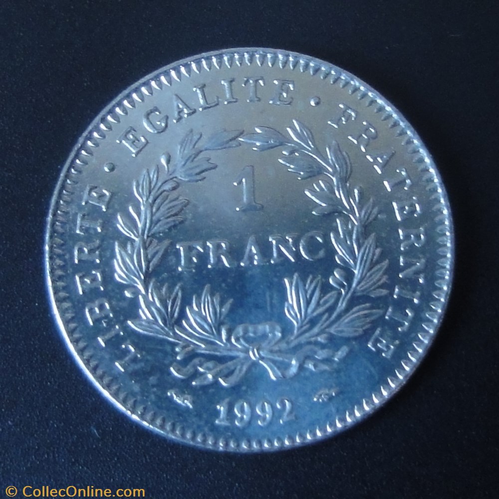 1 Franc 1992 monnaie france moderne 1 franc 1992