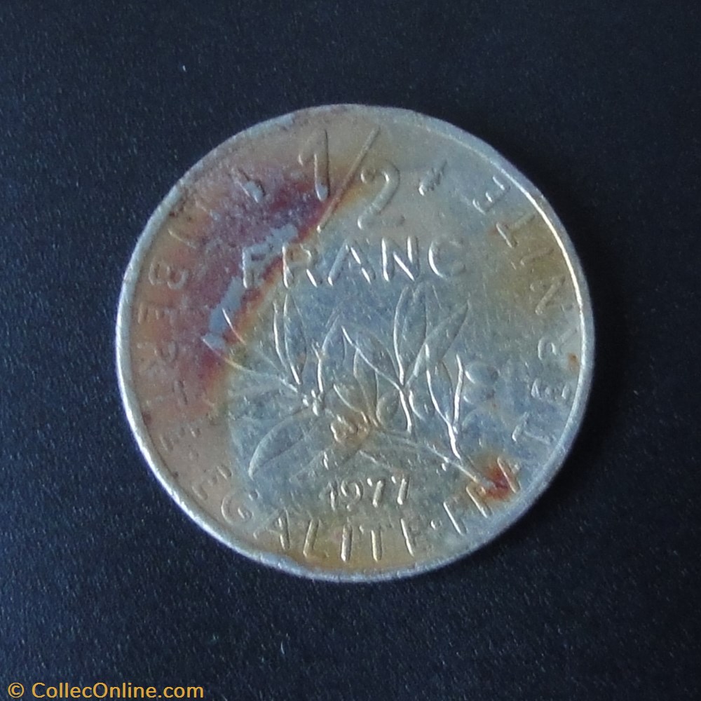 1/2 Franc 1977 3 monnaie france moderne 1 2 franc 1977