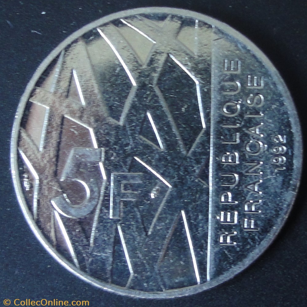 5 Francs Pierre Mendès-France 1992 monnaie moderne 5 francs pierre mendes france 1992