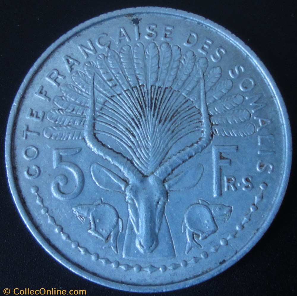 5 Francs Côte Française des Somalis 1948 monnaie france moderne 5 francs cote francaise des somalis 1948