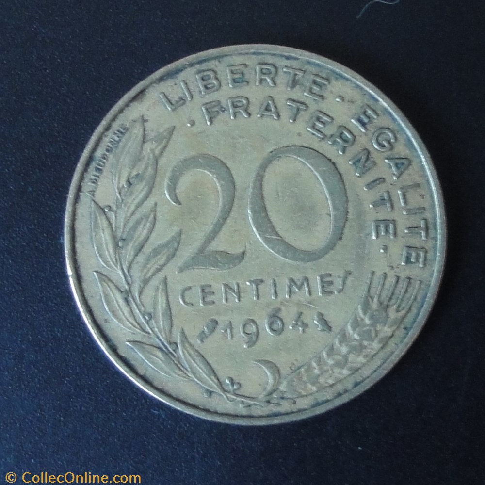 20 centimes 1964 monnaie france a moderne 20 centimes 1964