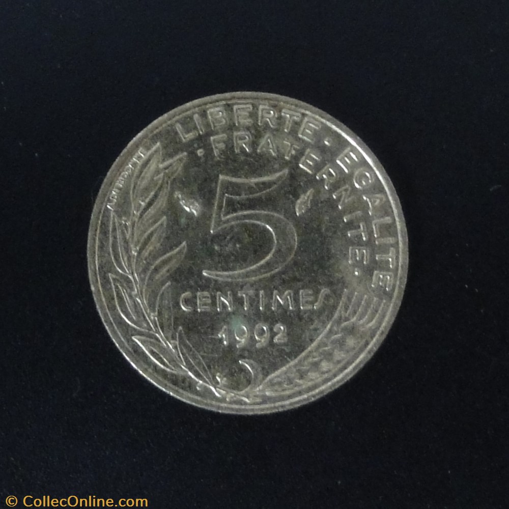 5 centimes 1992 monnaie france a moderne 5 centimes 1992