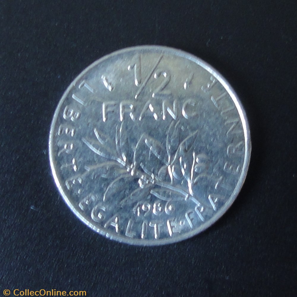 1/2 Franc 1986 monnaie france moderne 1 2 franc 1986