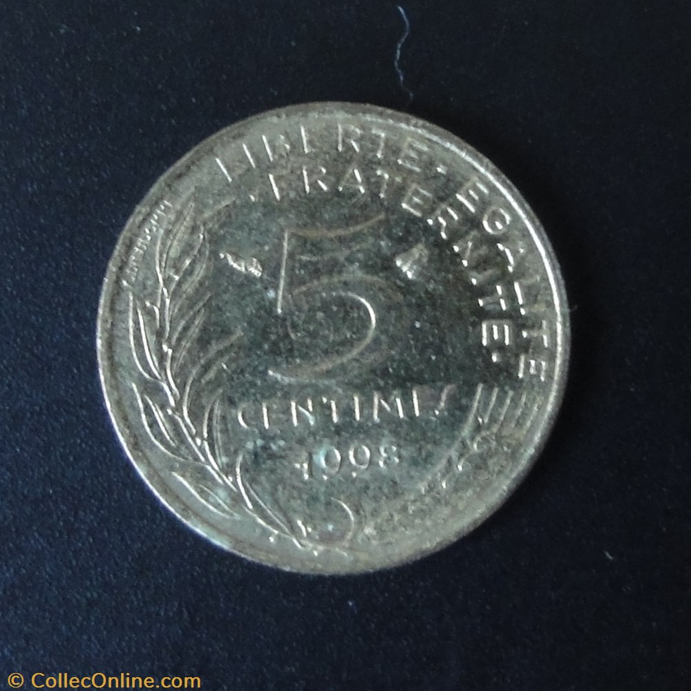 5 centimes 1998 3 monnaie france a moderne 5 centimes 1998