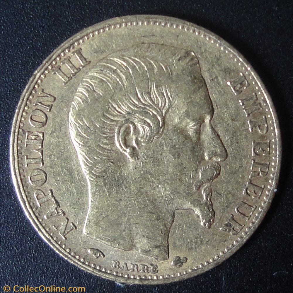 20 Francs 1857 monnaie france moderne 20 francs 1857