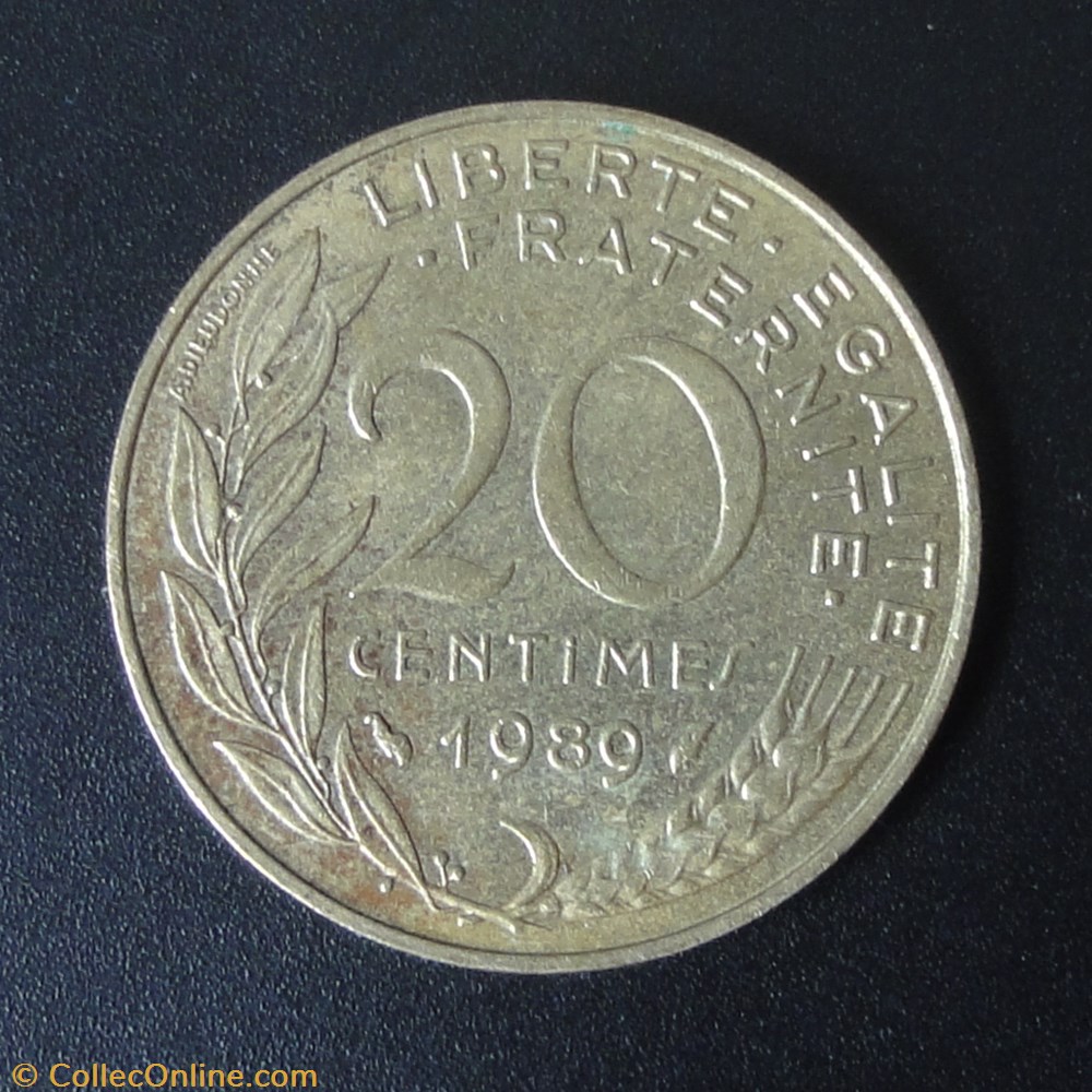 20 centimes 1989 monnaie france a moderne 20 centimes 1989