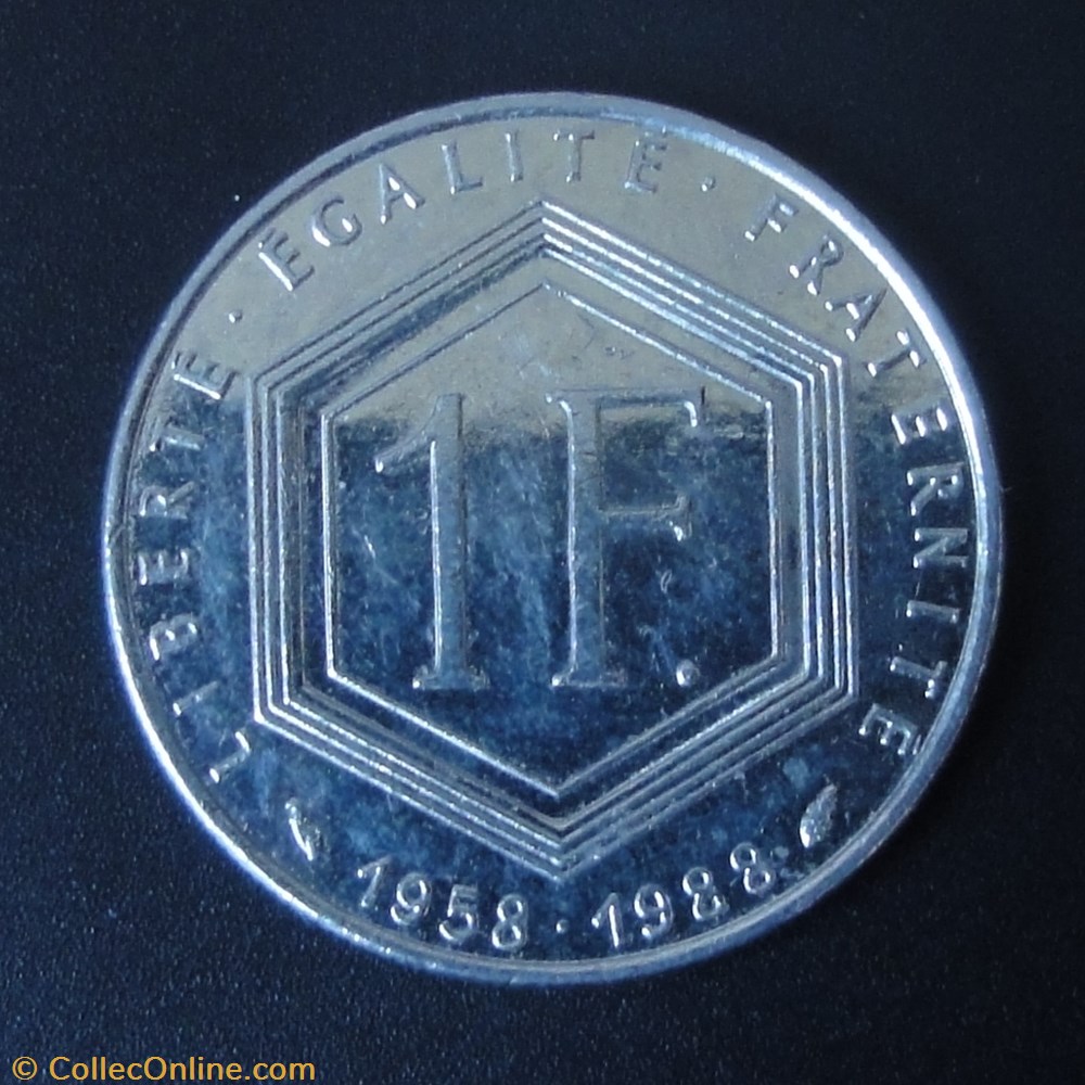 1 Franc Charles de Gaulle 1988 3 monnaie france moderne 1 franc charles de gaulle 1988