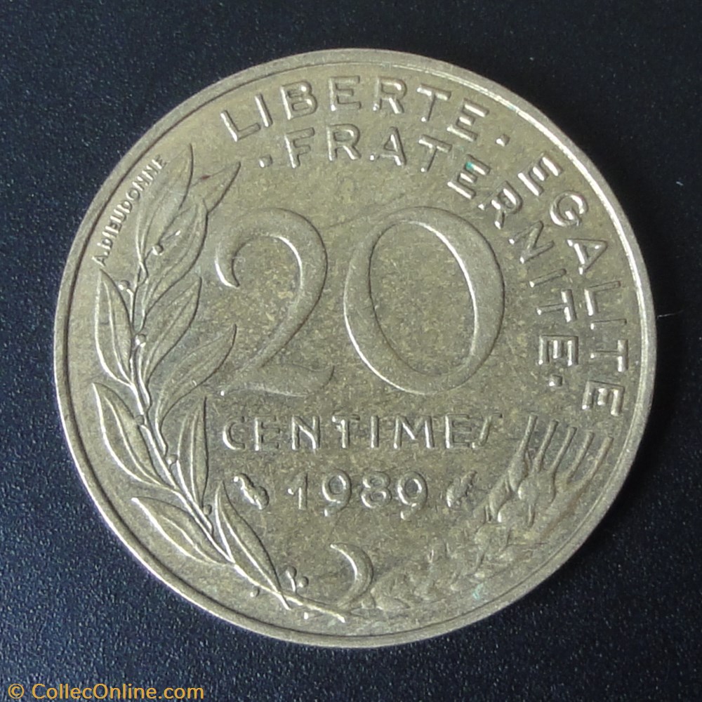20 centimes 1989 3 monnaie france a moderne 20 centimes 1989