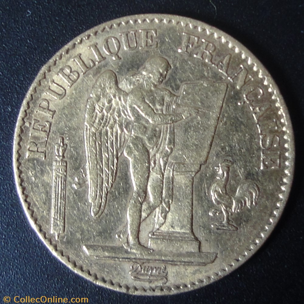 20 Francs 1876 monnaie france moderne 20 francs 1876