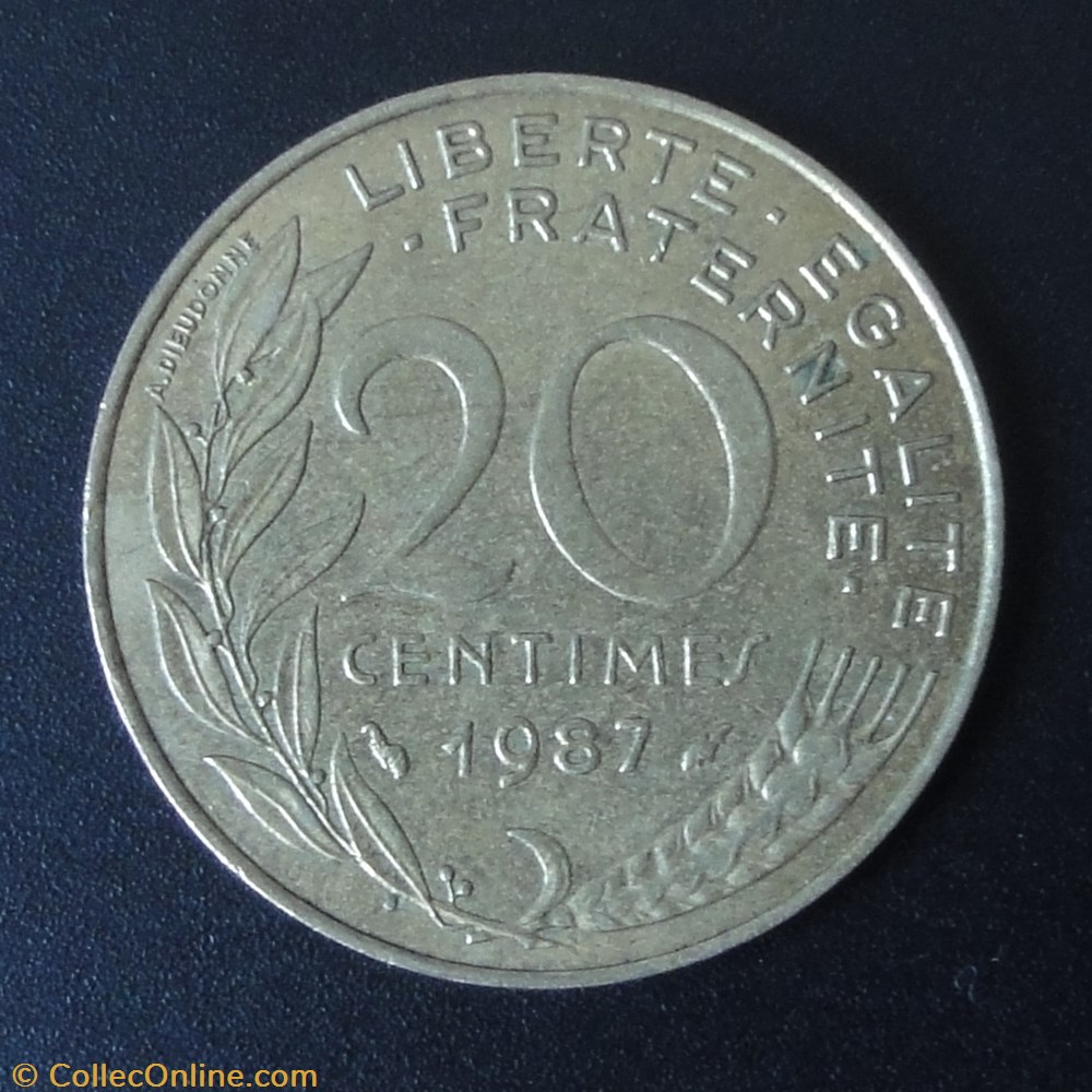 20 centimes 1987 monnaie france a moderne 20 centimes 1987
