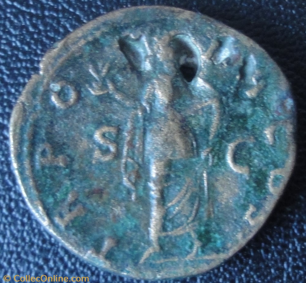 Monnaie Romaine Lucius Aelius SC antique av jc ap provinciale monnaie romaine lucius aelius sc