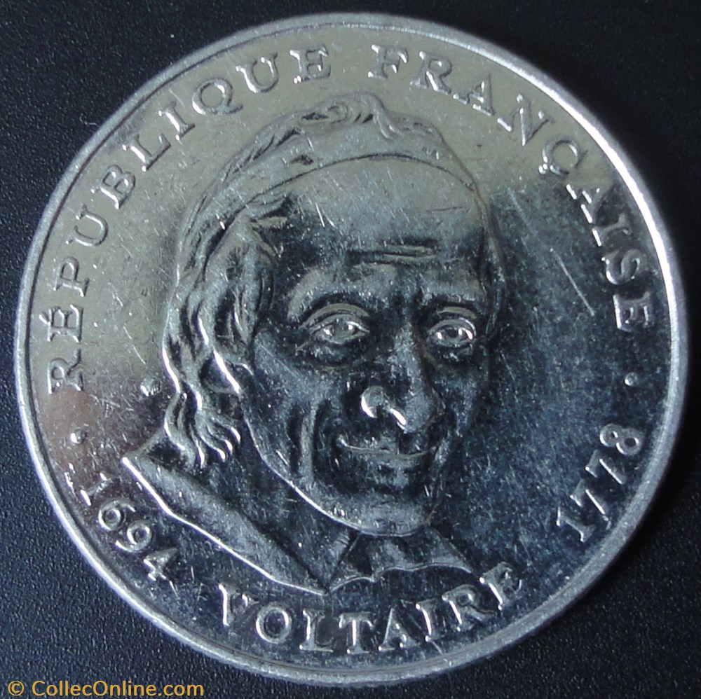5 Francs Voltaire 1994 4 monnaie france moderne 5 francs voltaire 1994