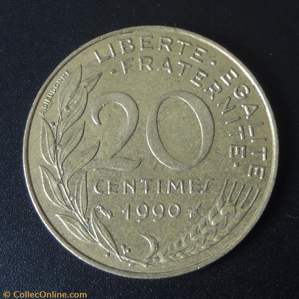 20 centimes 1990 monnaie france a moderne 20 centimes 1990