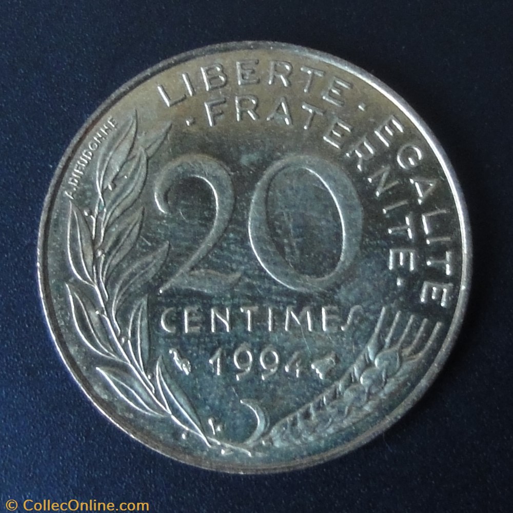 20 centimes 1994 monnaie france a moderne 20 centimes 1994