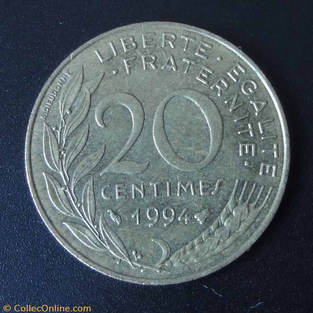 20 centimes 1994 3 monnaie france a moderne 20 centimes 1994