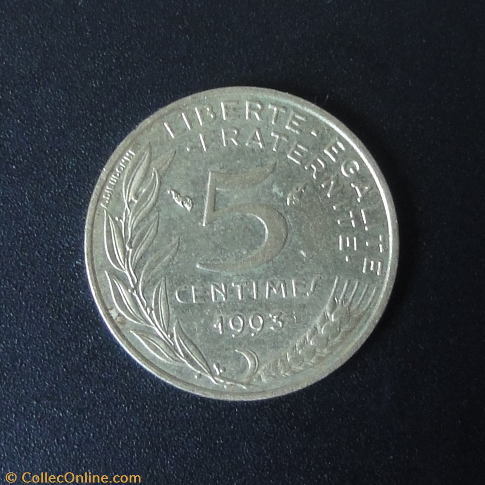 5 centimes 1993 monnaie france a moderne 5 centimes 1993