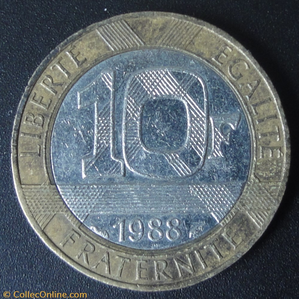 10 Francs 1988 monnaie france moderne 10 francs 1988