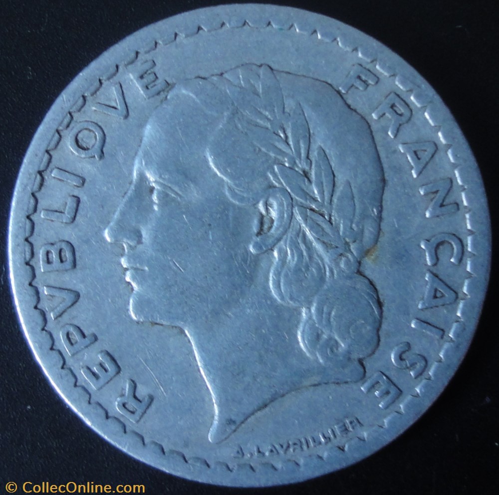 monnaie france moderne 5 francs 1947