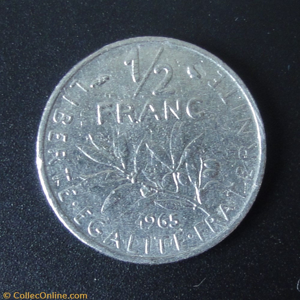 1/2 Franc 1965 monnaie france moderne 1 2 franc 1965