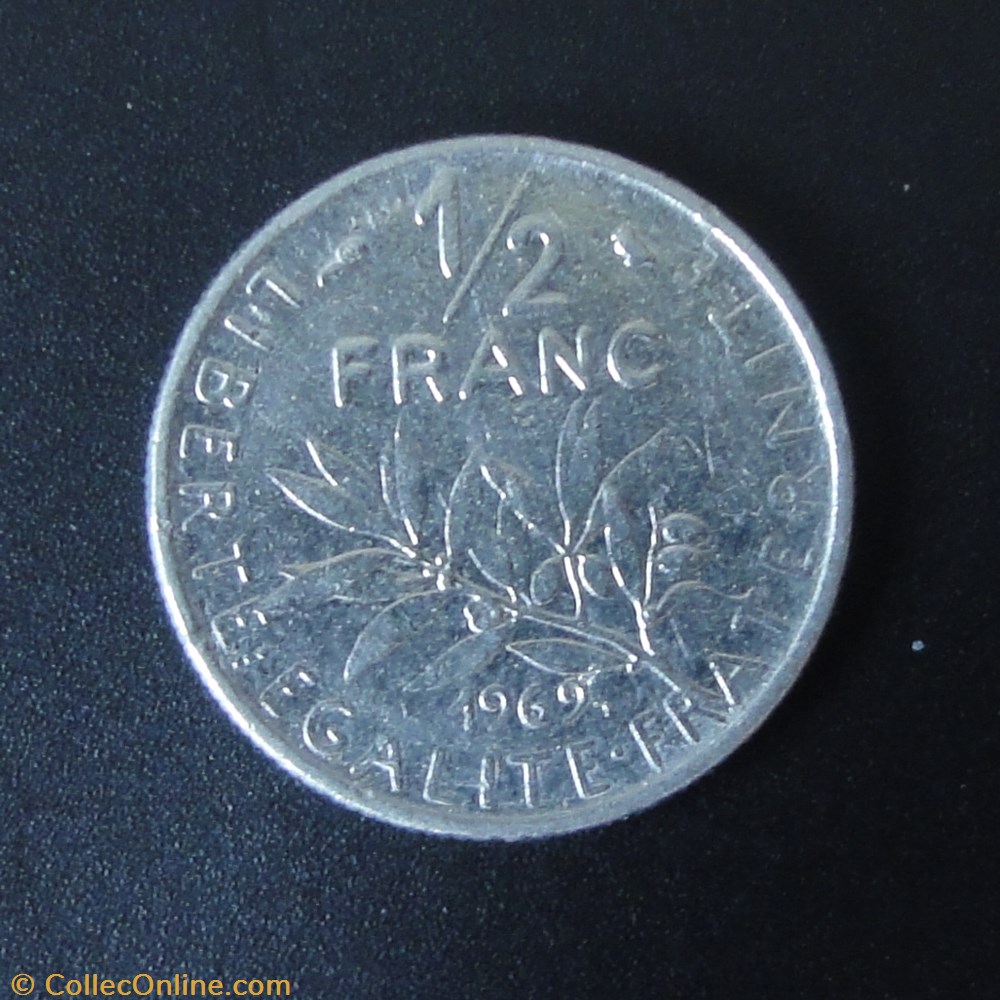 monnaie france moderne 1 2 franc 1969