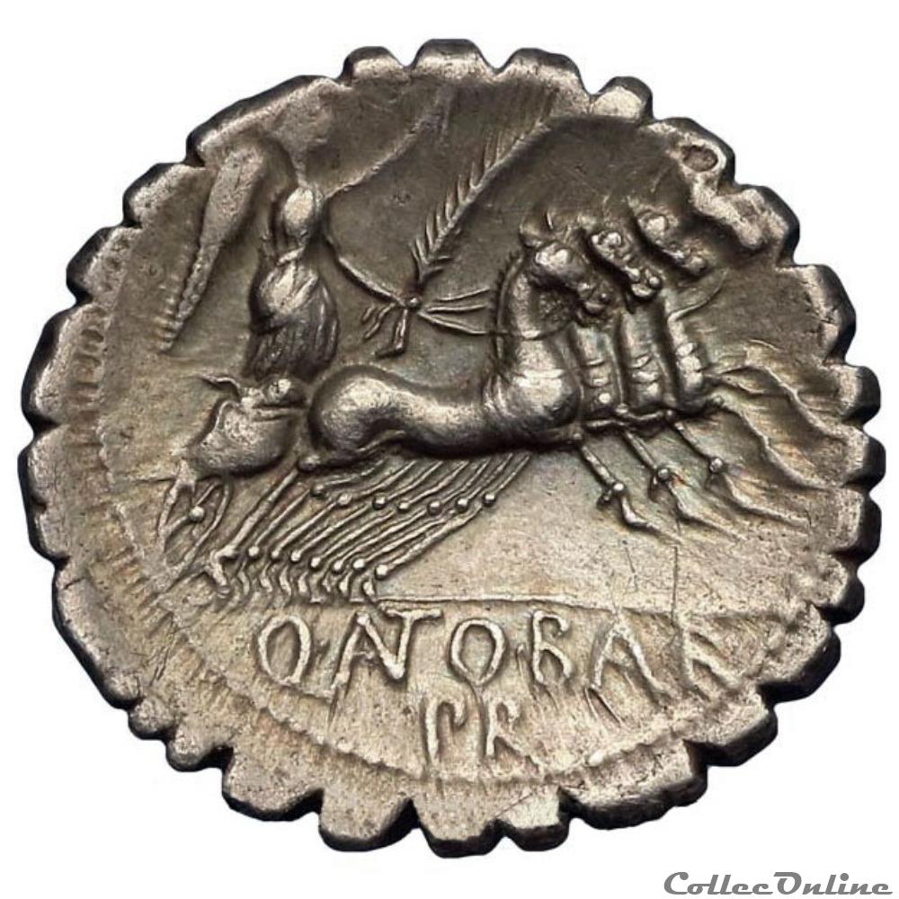 monnaie antique romaine quintus antonius balbus