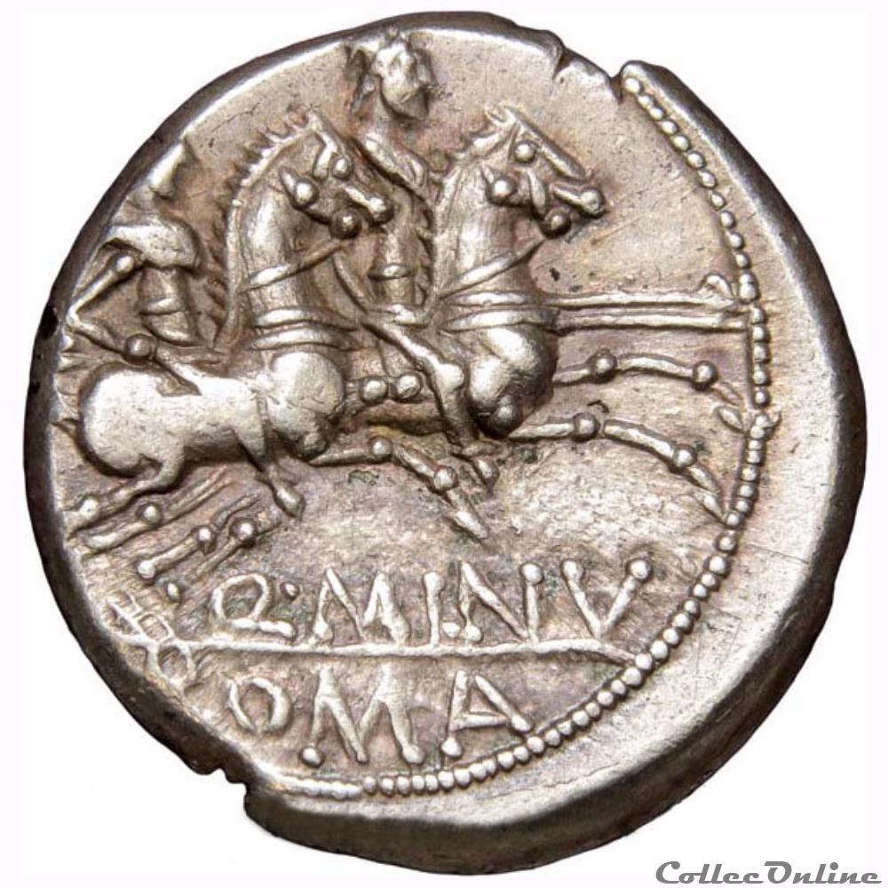 QUINTUS MINUCIUS RUFUS monnaie antique romaine quintus minucius rufus