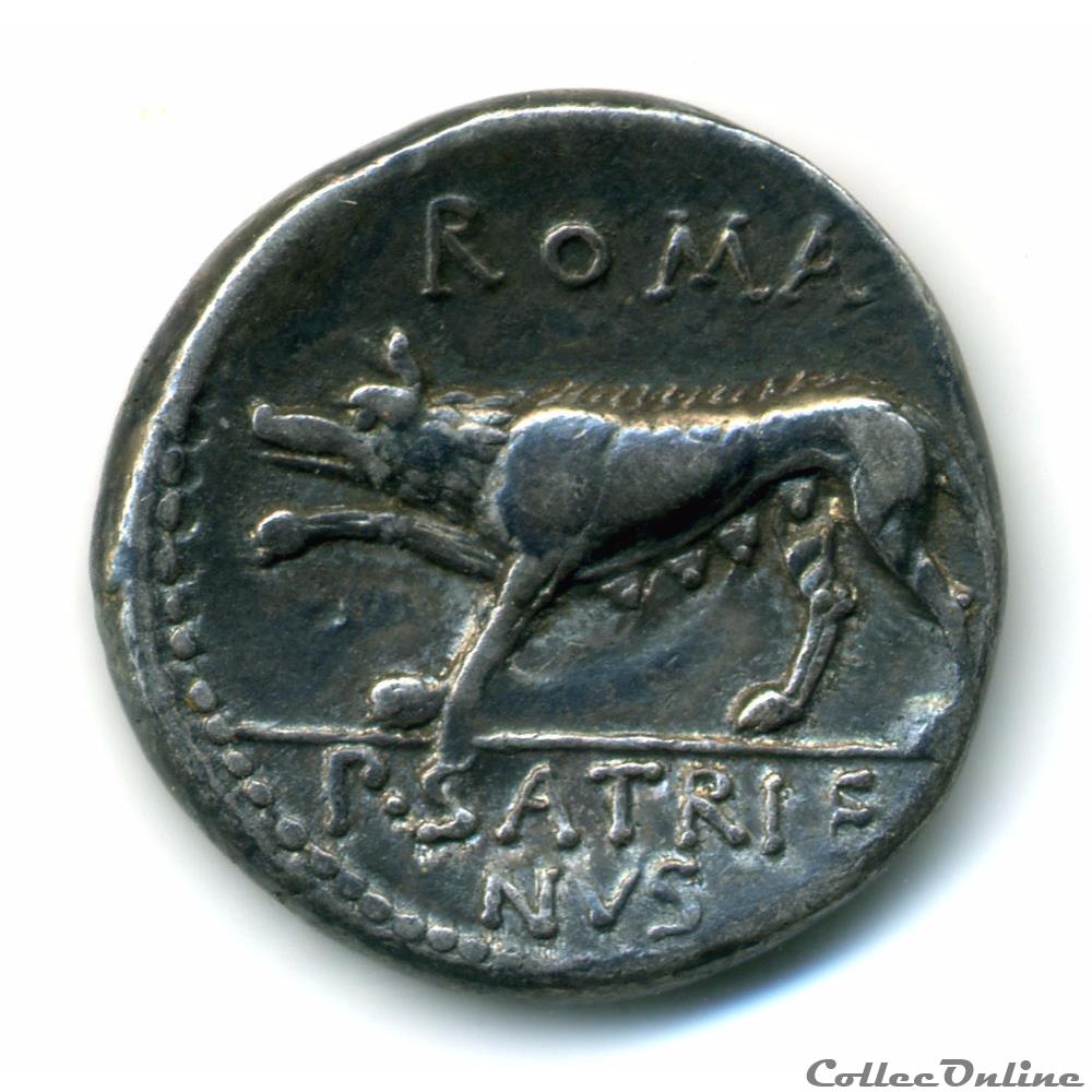 monnaie antique romaine publius satrienus