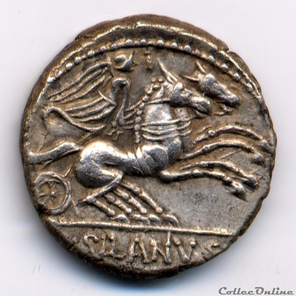 monnaie antique romaine d junius l f silanus