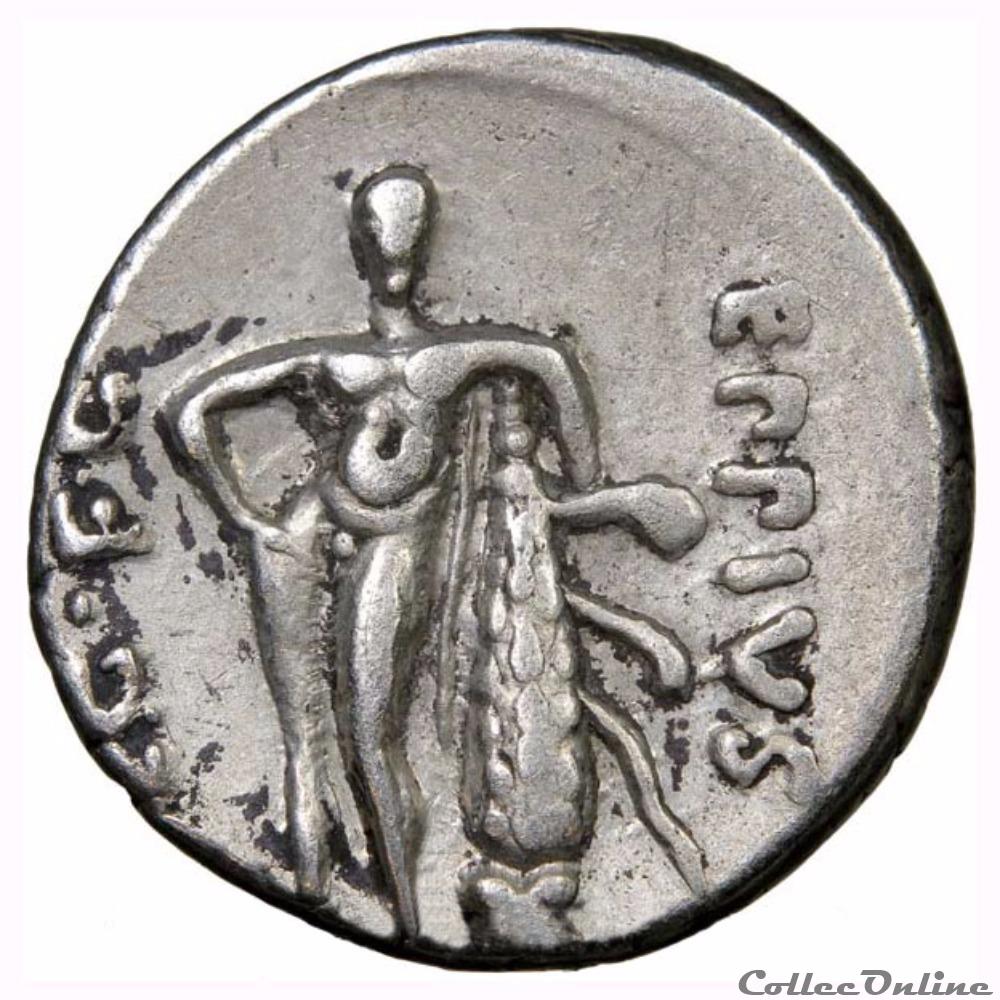 QUINTUS CAECILIUS METELLUS PIUS SCIPIO monnaie antique romaine quintus caecilius metellus pius scipio