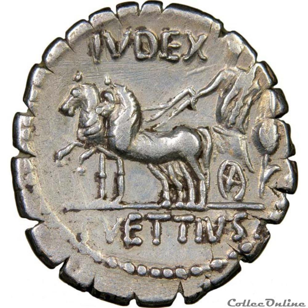 TITUS VETTIUS SABINUS monnaie antique romaine titus vettius sabinus