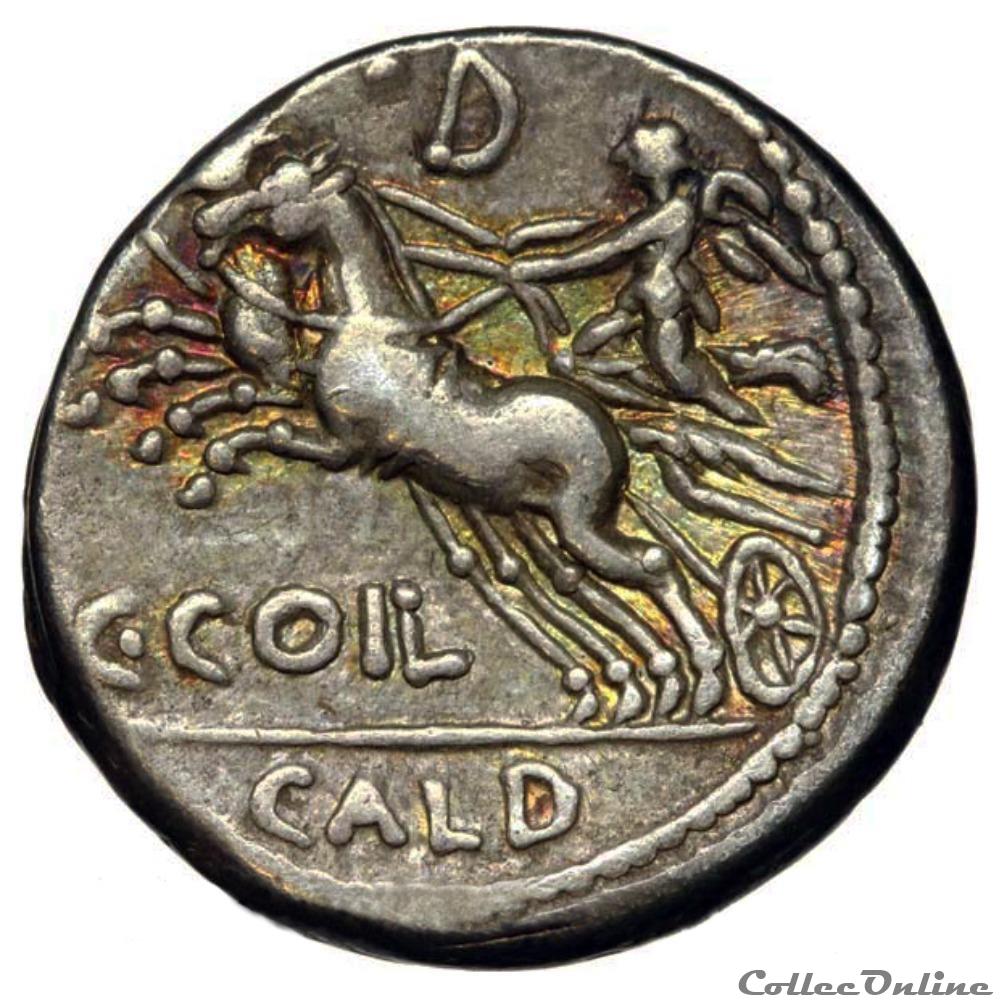 monnaie antique romaine caius coelius caldus