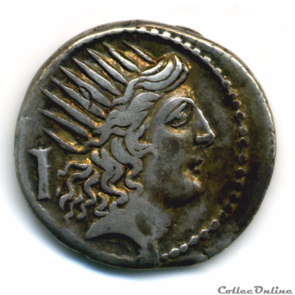 PUBLIUS CLODIUS TURRINUS monnaie antique romaine publius clodius turrinus