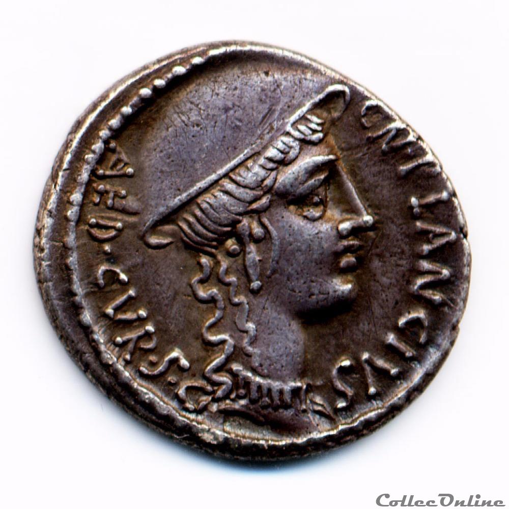 CN PLANCIUS monnaie antique romaine cn plancius