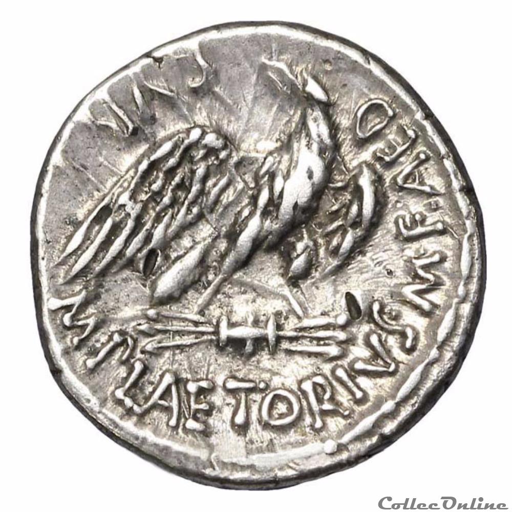monnaie antique romaine marcus plaetorius cestianus