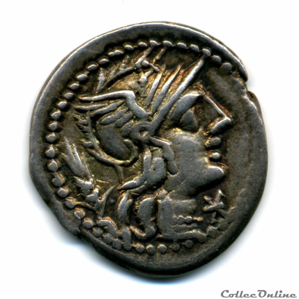 CNAEUS DOMITIUS AHENOBARBUS monnaie antique romaine cnaeus domitius ahenobarbus