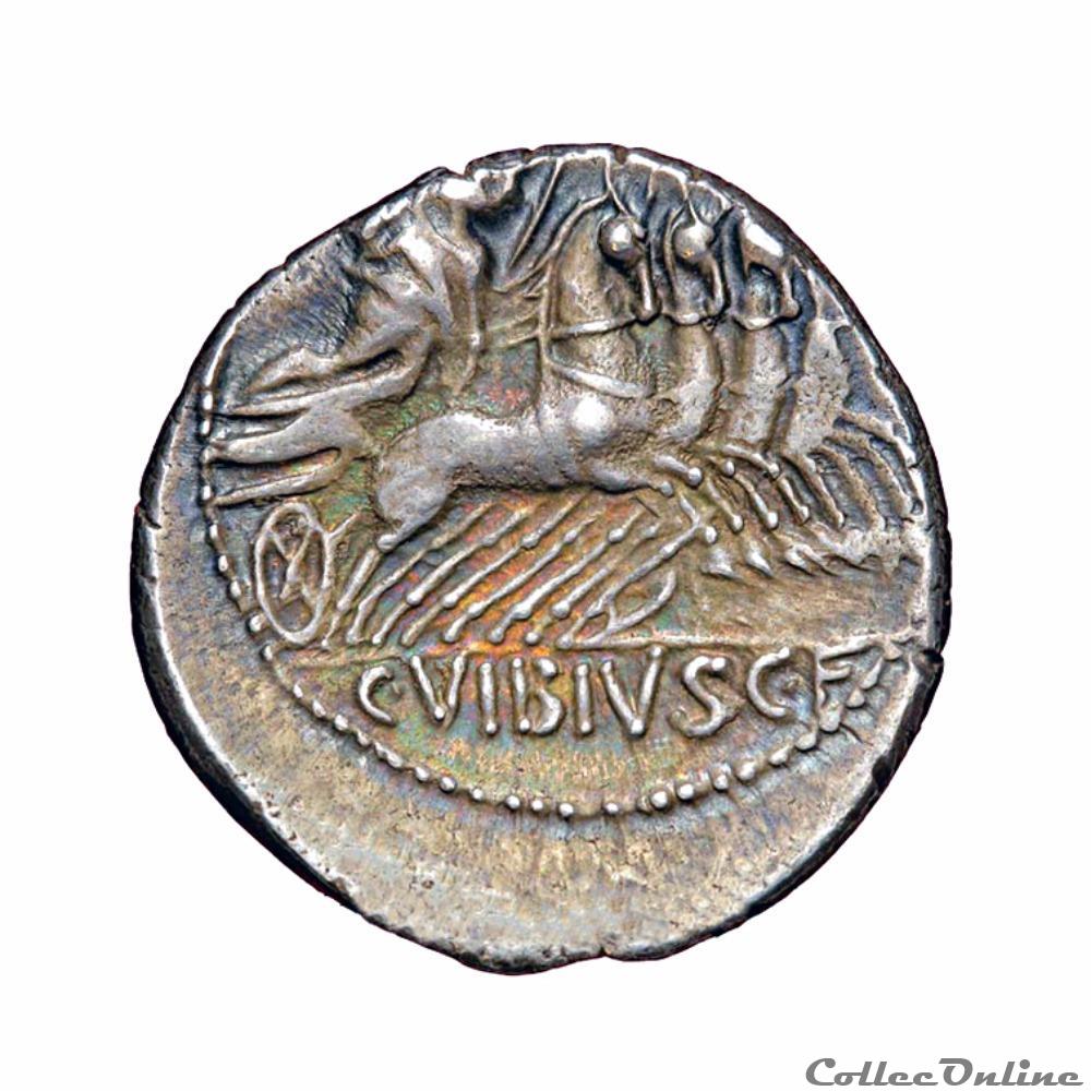 monnaie antique romaine caius vibius caii filius
