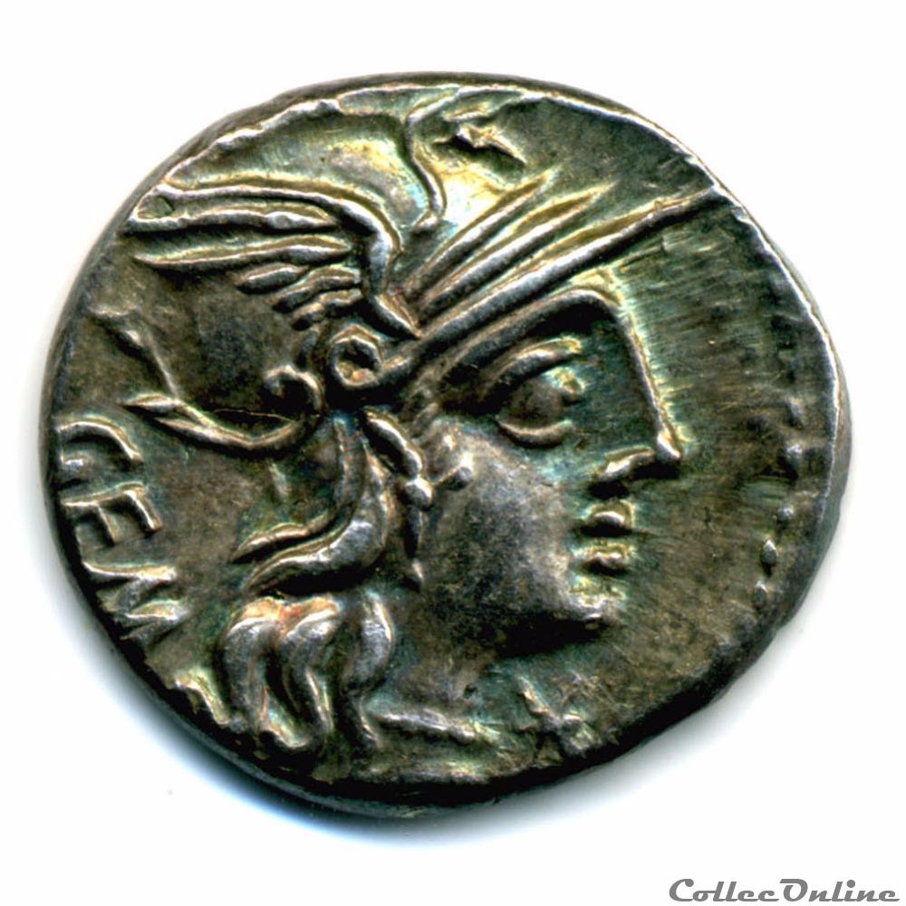 monnaie antique romaine marcus aburius geminus