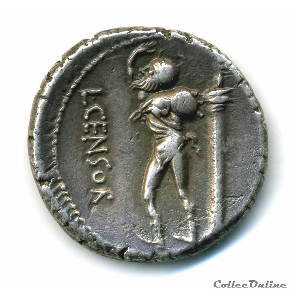 LUCIUS MARCIUS CENSORINUS monnaie antique romaine lucius marcius censorinus