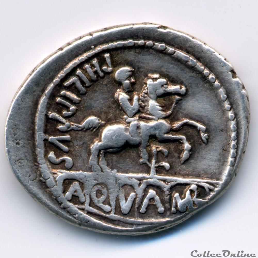 LUCIUS MARCIUS PHILIPPUS monnaie antique romaine lucius marcius philippus