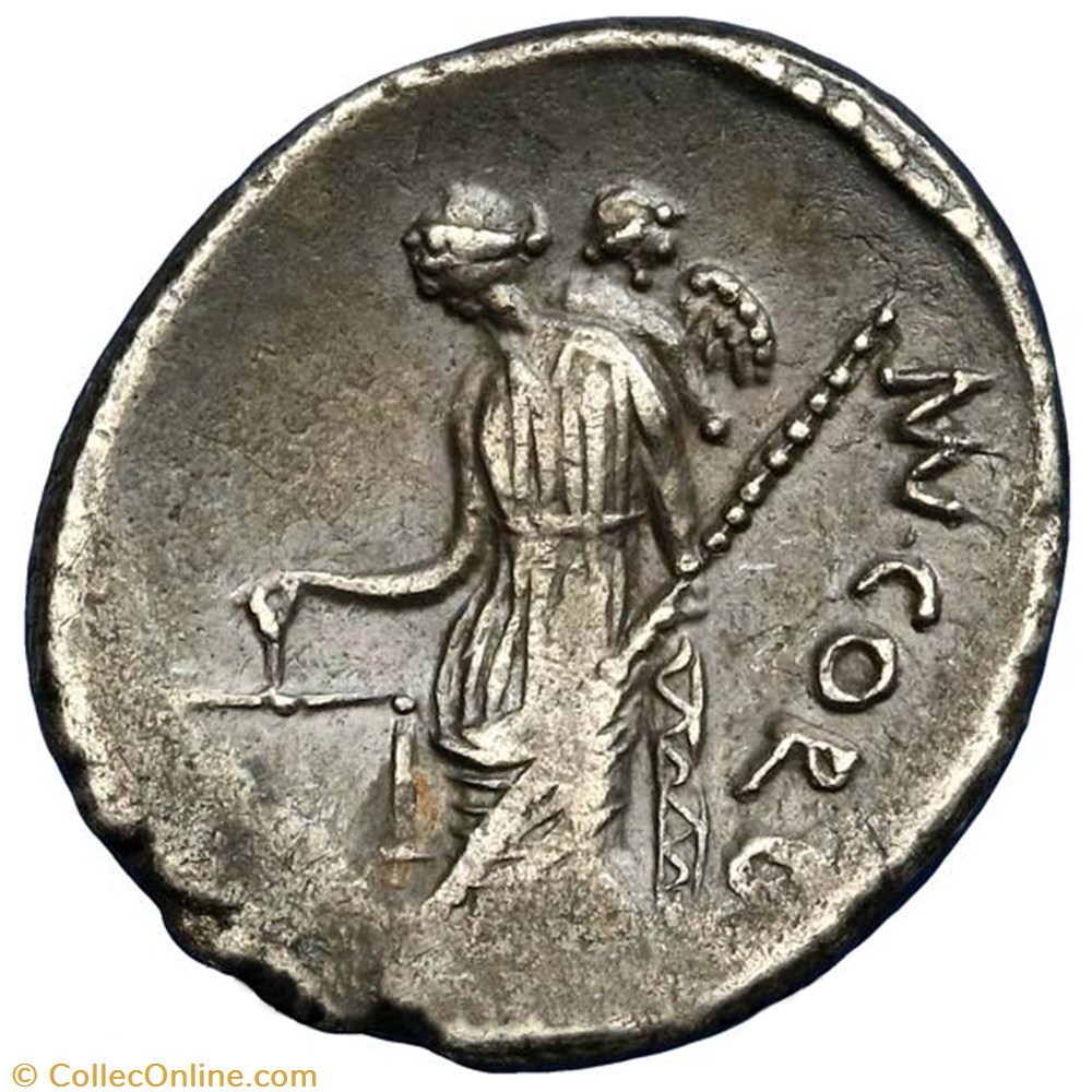 MANIUS CORDIUS RUFUS monnaie antique av jc ap romaine republicaine imperiale manius cordius rufus