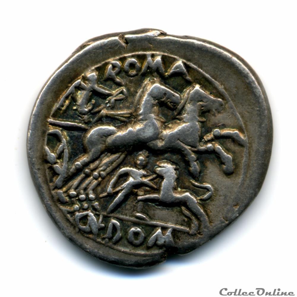 CNAEUS DOMITIUS AHENOBARBUS monnaie antique romaine cnaeus domitius ahenobarbus