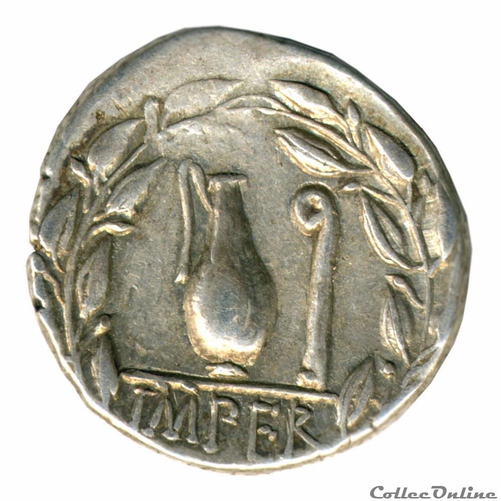 QUINTUS CAECILIUS METELLUS PIUS monnaie antique romaine quintus caecilius metellus pius
