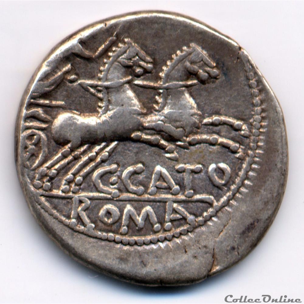 C. PORCIUS CATO monnaie antique romaine c porcius cato