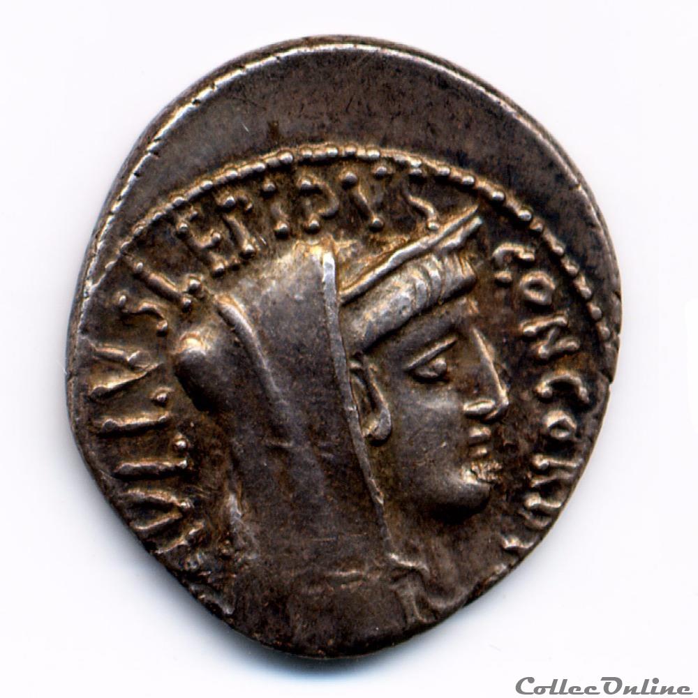 L. AEMILIUS LEPIDUS PAULLUS monnaie antique romaine l aemilius lepidus paullus