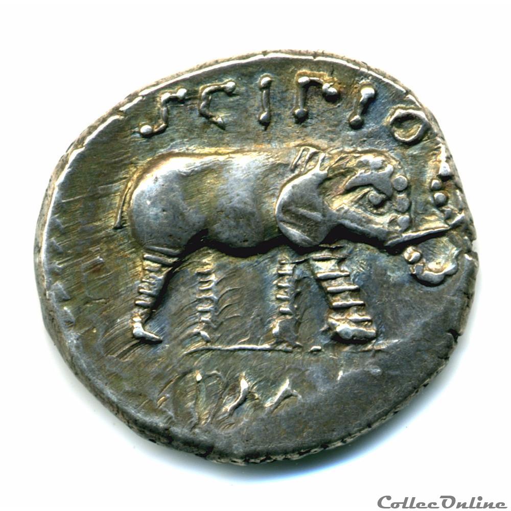 QUINTUS CAECILIUS METELLUS PIUS SCIPIO monnaie antique romaine quintus caecilius metellus pius scipio