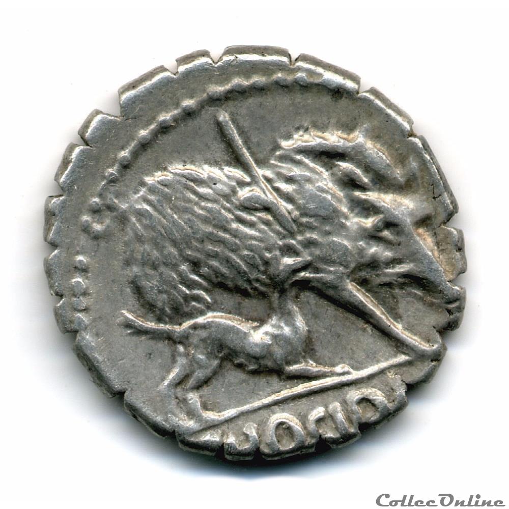 CAIUS HOSIDIUS CAII FILIUS monnaie antique romaine caius hosidius caii filius