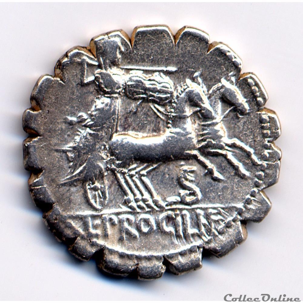 L. PROCILIUS L.F. monnaie antique romaine l procilius l f